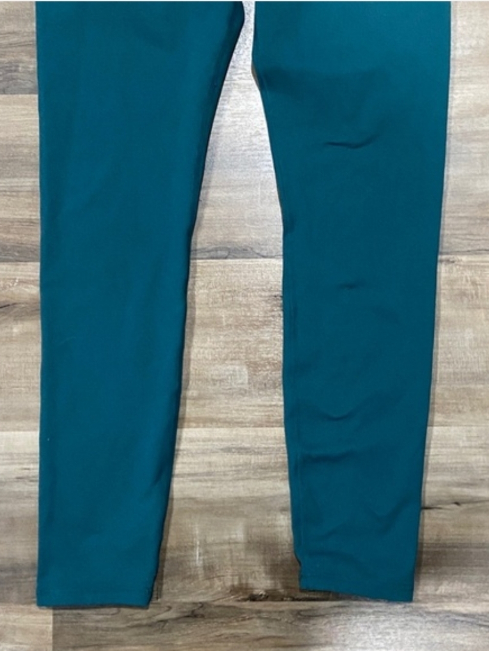 Fabletics Powerhold Teal Leggings with Yellow Detailing - Picture 10 of 12
